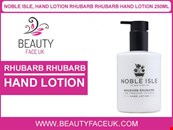 NOBLE ISLE, HAND LOTION (RHUBARB RHUBARB HAND LOTION 250ML)