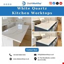 White Quartz Kitchen Worktops | +44 0208 368 5555 | DialAWorkTop