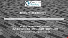 Block paving services in Colchester