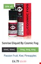 Sonrise Eliquid By Cosmic Fog