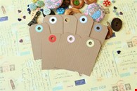 PRAIRIE Kraft Brown Luggage Tags