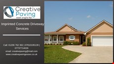 Imprinted concrete driveway services