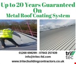 Up to 20 Years Guaranteed  on Metal Roof Coating System