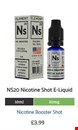 NS20 Nicotine Shot E-Liquid by Element