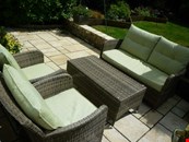 All Weather Lounge Set with Pistachio Cushions