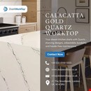 Calacatta Gold Quartz Worktop | +44 0208 368 5555 | DialAWorkTop