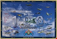 FEATURE FAMILY OR FRIENDS IN NEW ROYAL AIR FORCE 100 CENTENARY PRINT