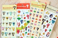 My Little Friends Puffy Cartoon Stickers