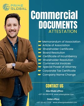 Fast & Secure Commercial Document Attestation UAE
