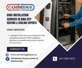 HVAC Installation Services in King City | Heating & Cooling Experts
