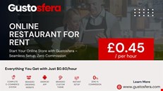 Gustosfera – Launch Your Restaurant's E-commerce Website and Mobile App at Just £0.45 per Hour