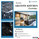 Black Granite Kitchen Countertops | 020 8368 5555 | DialAWorkTop