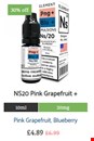 NS20 Pink Grapefruit + Blueberry E-Liquid by Element