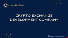 Cryptocurrency Exchnage Development Services I CoinsQueens