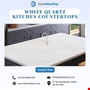 White Quartz Kitchen Countertops | +44 0208 368 5555 | DialAWorkTop