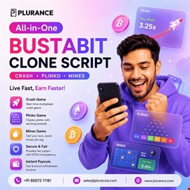 Go Live in 3 Days with Plurance's Bustabit Clone Script — Crash, Plinko & Mines Ready