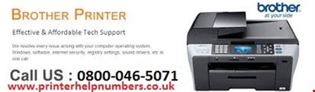 Why is brother printer not responding to the print command?