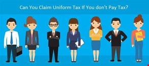 Can you claim uniform tax if you don't pay tax?